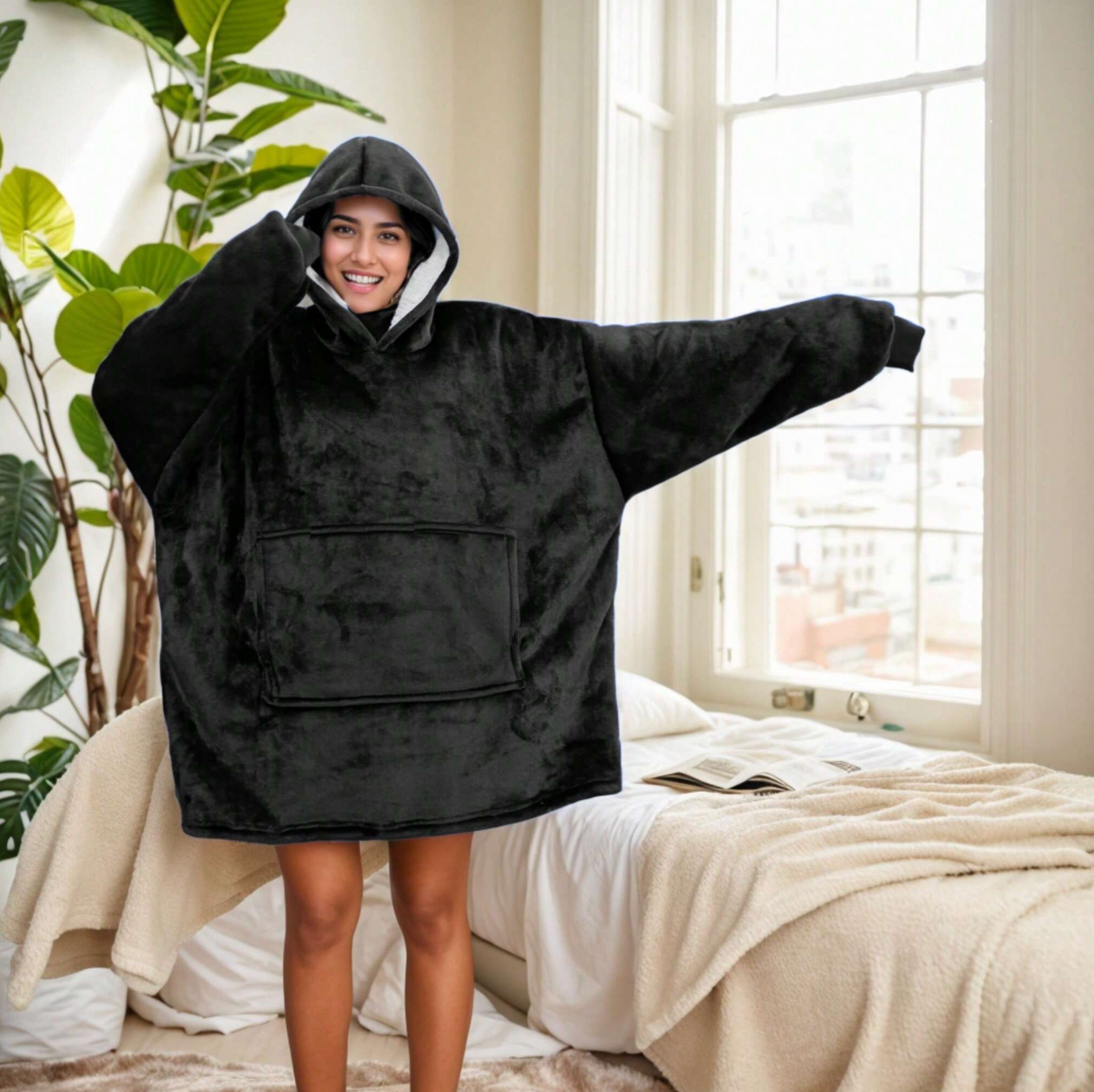 Tazzy Cozy Hoodie Blanket