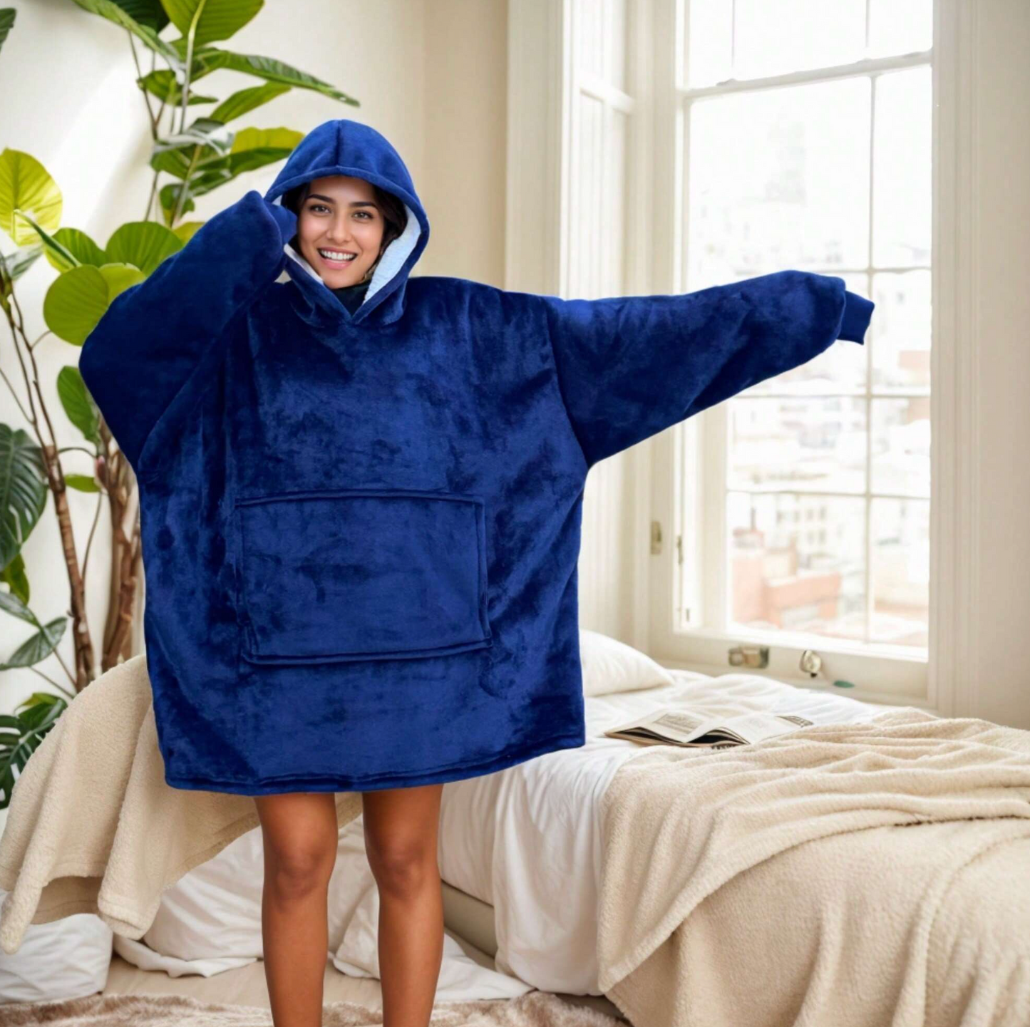 Tazzy Cozy Hoodie Blanket